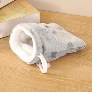 TEMU 1개 작은 애완동물 외출 가방, 햄스터 하네스 가방, 햄스터 잠자리 가방, 겨울용 햄스터 따뜻한 용품, 다람쥐, 비행다람쥐