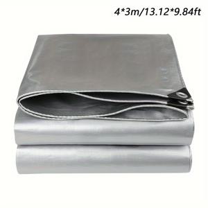 TEMU 다목적 보호 커버, 방수 타포린, 차양 커버, 100% 양면 방수 및 자외선 차단 및 동결 방지 천, 헤비듀티 방수 타프, 홈, 보트, 자동차, 캠핑용 보호 커버