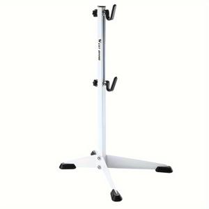 TEMU 웨스트 사이클링 아이언 자전거 주차 스탠드 - 공간 절약형, MTB 및 로드 자전거용 분리형 바닥 랙, 조절 가능한 높이, 25.4cm 폭, 41.4cm 깊이, 68.3cm 높이, 로드 자전거 보관 | 조절 가능한 높이 스탠드 | 내구성 있는 구조, 자전거 보관 랙