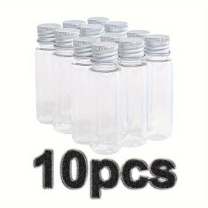 TEMU 10개 /0.85oz 재충전 가능한 플라스틱 샘플 병, 알루미늄 스크류 캡 포함 - 향신료, 에센셜 오일 및 향수에 적합