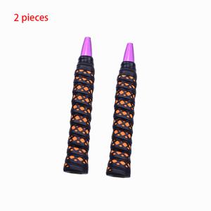 TEMU 2개의 복합색상 공기 드래곤 뼈 디자인을 갖춘 배드민턴 라켓 그립 세트, 땀 흡수, 미끄럼 방지, 통기성, 충격 흡수 랩 테이프.