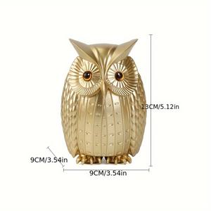 TEMU 1개 창의적인 올빼미 장식, 집, 거실, TV 캐비닛, 책장, 데스크탑, 조각상, 레진 공예용