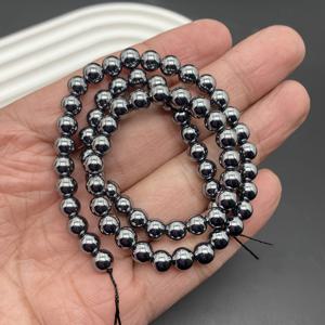 TEMU 1줄 4-12mm 테라헤르츠 라운드 비즈 루스 스페이서 비즈 실버 합성 보석 원석 DIY 주얼리 만들기 팔찌 펜던트 목걸이 핸드메이드 액세서리 공예 재료