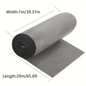 TEMU 슈퍼 사이즈 방수 소재 100cm x 20m, 누수를 막고 소리 차단 및 소음 감소, 녹 방지 및 개조에 널리 적용 가능하며, 옥외 지붕, 트럭 지붕 및 컨테이너에 적합합니다