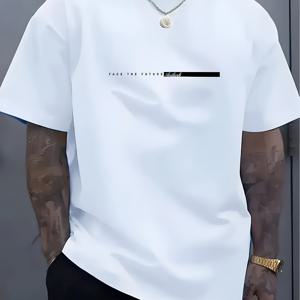 TEMU 남성용 캐주얼 반팔 티셔츠 