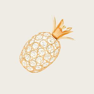 TEMU 우아한 파인애플 센터피스 세트 - 손수 제작된 금색 촛불 홀더, 반짝이는 빈 공간 디자인, 결혼식, 파티 및 휴일 홈 장식에 완벽 - 축제 파인애플 테마 장식, 휴일 식탁 장식 | 우아한 식탁 장식 | 금속 마감