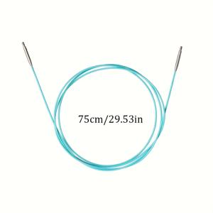 TEMU 분리형 원형 뜨개바늘, 2.0-5.0mm, 5인치 교체 가능한 원형 뜨개바늘, 4가지 크기의 유연한 케이블, 바늘 안정기, 커넥터 커버, 수제 DIY 뜨개질, 뜨개질 액세서리 포함