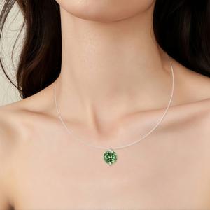 TEMU 925 실버 1캐럿 레드/그린 모이사나이트 심플 클래식 머메이드 티어 피쉬 체인 패션 고품질 우아한 남녀 커플 펜던트 목걸이, 결혼식, 어머니의 날, 아버지의 날, 부활절, 크리스마스, 추수감사절, 할로윈, 발렌타인데이, 개학 시즌, 결혼 시즌 필수 선물 생일 기념일 댄스 파티 성인용 선물 주얼리 박스 포함 약 1.1g|남자목걸이