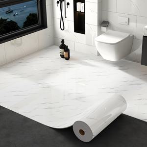 TEMU 원 롤, 두꺼운 대형 롤, 15.7인치 X 118.1인치, 자체 접착식 모던 대리석 패턴 바닥 타일 스티커, m 두께, 붙이고 떼는 화이트 그레이 옐로우 대리석 바닥 타일, 탈착 가능한 접착제, 주방 백스플래시, 욕실, 샤워실 바닥 개조, TV 배경, 소파 배경 벽지 개조에 적합, 한 사람으로 쉽게 완성