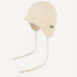 TEMU 1개 한국 스타일 귀마개 모자 - 겨울 스키용 가벼운 보온 비니, 손세탁 가능한 단색 야외용, 크리스마스 & 새해 선물 (스케이팅/스노보드)