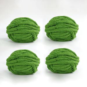 TEMU 2개/4개 초두꺼운 고양이꼬리 실, 핑거리스 장갑 DIY 뜨개질 담요용 초굵은 아이스바 실, 크리스마스 트리 장식용