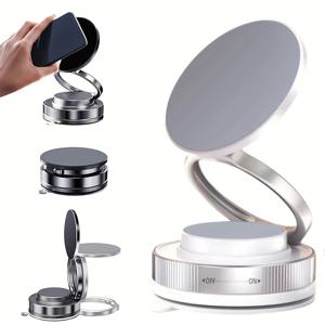 TEMU 1개 차량용 자석 휴대폰 거치대, 회전 가능한 양면 흡착, 합금 소재, 핸즈프리 운전 액세서리, 미끄럼 방지 및 안정적인 차량용 홀더, 한 손 작동, 접이식 및 조절 가능한 홀더, 100개 이상의 국가에서 사용 가능