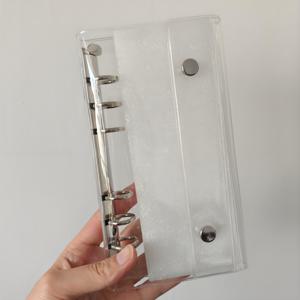 TEMU 컴팩트 A6 바인더 듀얼 클립 및 예산 봉투 포함 - 내구성 있는 PVC 재무 정리함, 지출 추적, 저축 챌린지 및 사무용품 - 휴대하기 쉬운 디자인과 조직, 저축 바인더, 슬림한 외관, 견고한 구조, 저축 바인더, 지출 정리함, 가정 관리 제품, 바인더 노트북, 예산 바인더, 필옵스, 노트북 A