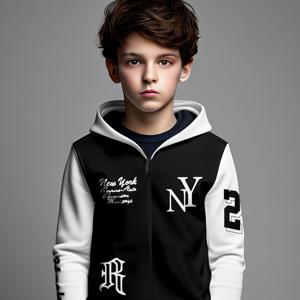 TEMU 소년 캐주얼 지퍼 후드티 - 긴팔 스포츠 자켓, 랜덤 프린트, 세탁기 사용 가능, 일상 야외 봄/가을 아우터웨어, 아동용 스웨트셔츠, 내구성 있는 어린이 의류, 패셔너블 키즈웨어, 학령기 아동용 아우터레이어, 봄 가을 재킷,트렌디한 소년 의류,튼튼한 아동복,세탁기 사용 가능한 원단