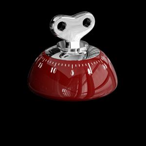 TEMU 60분 자석 주방 타이머, 큰 알람 - 배터리 불필요, 내구성 좋은 플라스틱 기계식 요리 타이머 (베이킹, 로스팅 & 그릴용), 읽기 쉬운 빨간색 다이얼 & 투명 유리 상판, 가정 및 전문 주방을 위한 컴팩트 디자인, 주방 타이머