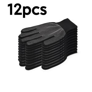 TEMU 12개 헤비듀티 나일론 장갑 - 가벼운 그립 텍스처, 사이클링, 낚시, 캠핑, 사냥에 적합 - 탄력 있는 클로저, 세척 용이 - 성인 및 아웃도어 애호가를 위한 최고의 선택, 필수 캠핑장 장비 & 자전거 액세서리, 캠핑 필수품,내구성 있는 질감,레트로 디자인,통기성 원단,강화된 스티칭,다용도 장갑