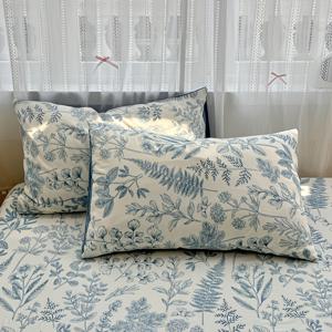 TEMU 2개 세트 신선한 세탁 프린트 베개커버, 모던 플로럴 디자인, 깊은 포켓으로 쉽게 장착, *2개 베개커버, 베개 내장 제외, 피부 친화적 부드럽고 편안한 통기성, 세탁기 및 손세탁 가능, 색상 및 형태 유지, 편안한 수면을 위한, 기숙사 침실 및 게스트룸에 적합, 사계절용