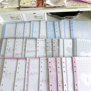 TEMU 27장 한국 드라마 K-Pop 바인더 리필 용지 - A6 사이즈 컬러 코드 스파이럴 노트북, 한글 글자, 카와이 패턴, 저널 용품, 한국어 학습, 오피스 & 플래너 리필