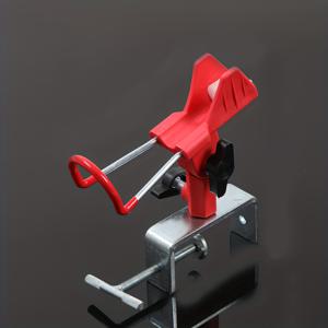 TEMU 1개 HQZOOMEE 360도 조절식 낚싯대 홀더 - 360° 회전 베이스가 있는 강력한 자동 잠금 마운트, 튼튼한 ABS 구조, 보트, 다리, 보트 낚시 장비용 안전한 낚싯대 잠금, 세련된 디자인, 내구성 있는 구조