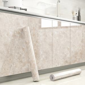 TEMU 1롤 대리석 무늬 접착식 벽지 - 방수, 내열성, 탈부착 PVC 필름 (주방 카운터탑, 욕실, 가구용) - 현대적인 홈 리노베이션 선물, 가족과 친구를 위한 인테리어 디자인, 모던 데코, 실내 장식|시트지