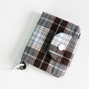 TEMU 여성용 빈티지 체크무늬 지갑 - 갈색/베이지/검정/회색, 지퍼 클로저, 카드 슬롯 & 현금 포켓이 있는 정리함, 일상 및 공식용 내구성 폴리에스터 지갑, 여행용 컴팩트 월렛, 부착 루프 포함, 동전 주머니, 러스틱 매력, 나일론 안감|카드지갑|지갑