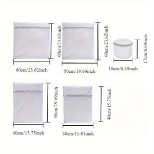 TEMU 내구성 좋은 세탁망 5개 세트, 허니콤 메쉬 세탁기 전용 속옷 세탁망, 꼬임 방지 변형 방지 세탁 정리용 세탁망, 섬세한 의류 관리,세탁물 정리,컴팩트 스토리지,메쉬 디자인,강화된 스티칭,바쁜 가정들,자주 여행하는 사람들