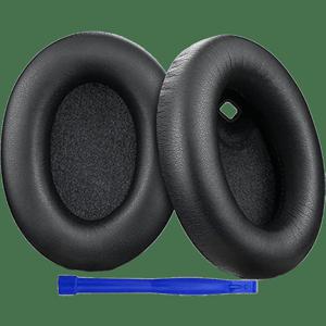 TEMU Sony WH-1000XM4 오버이어 헤드폰용 메모리 폼 이어 패드 1쌍 - 향상된 소음 차단, 편안한 착용감, 포함된 블루 스티 도구로 쉬운 설치, 완벽한 사운드 품질 복원