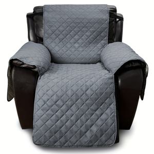 TEMU 1개 미끄럼 방지 리클라이너 의자 커버, 대형 리클라이너 애완동물 커버와 탄성 밴드, 세탁 가능한 의자 시트 커버, 리클라이너 가구 보호 커버, 거실, 침실, 방 장식에 적합