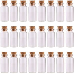 TEMU 10ml, 원형 투명 유리 비알, 손세척 전용, PVC 프리 장식용 용기, DIY 공예, 주문, 결혼식 장식 및 파티 선물용