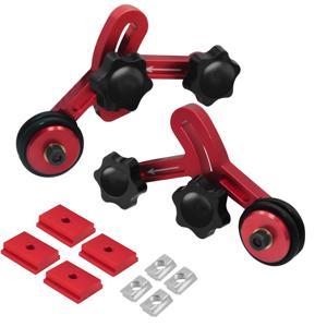 TEMU 1 쌍 베어링 롤러 피더 정밀 스톡 가이드 목공 알루미늄 페더 로크 보드 안티 리바운드 안전 피더 테이블 소 피딩 안전 추진 보조 도구