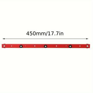 TEMU 1개 튼튼한 알루미늄 합금 마이터 바 슬라이더 - 300/450mm, 파란색/빨간색, 테이블 톱 DIY 프로젝트 및 목공용 사전 천공된 장착 구멍 포함 - 강력하고 오래가는 T-트랙 슬롯 도구