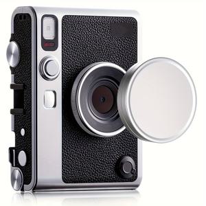 TEMU Fujifilm Mini Evo용 렌즈 캡, Fuji Mini Evo 렌즈 커버용 Fuji Mini 액세서리, 내부 긁힘 방지 알루미늄 미니 Evo 렌즈 캡