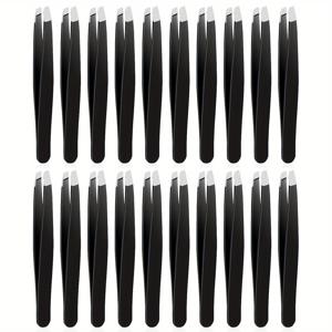 TEMU 20-피스 스테인리스 스틸 속눈썹 족집게 세트 속눈썹, 눈썹 및 속눈썹 익스텐션용 - 완벽한 눈썹을 위한 정밀 족집게