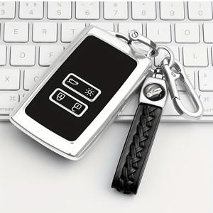 TEMU 르노 카푸처, 콜레오스, 카자르, 메간, 탈리스만, 에스파스, 클리오, 조이, 코레오스, 스케닉, 아르카나, 다시아, 산데로 액세서리를 위한 소프트 TPU 자동차 원격 키 FOB 커버 키 FOB 케이스