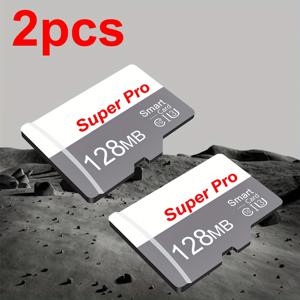 TEMU 2개 고속 플래시 메모리 카드 | 8GB, 4GB, 2GB, 1GB, 512MB, 256MB, 128MB, 64MB A1/C10 SD 카드 (태블릿, 카메라, 휴대폰, 노트북, PC, 차량 오디오, 게임 콘솔용) - 안전한 파일 저장|태블릿PC