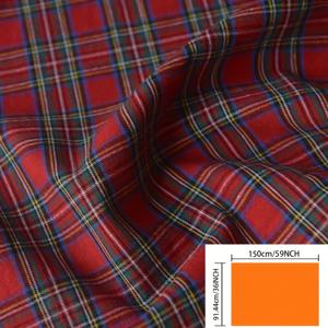 TEMU 야드 단위의 플라이드 폴리에스터 혼방 원단 - 손세탁 전용, 퀼트용으로 자르기, DIY 소잉 프로젝트, 소파, 커튼, 가방, 쿠션 및 가구 커버, 레드 타탄 패턴