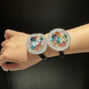 TEMU 반짝이는 풀 라인스톤 헤어 타이 - 고신축성 헤드밴드