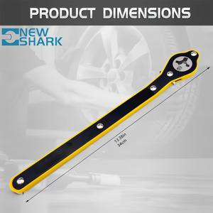 TEMU 1개 헤비듀티 스틸 자동차 잭 래칫 렌치, 긴 손잡이 - 360° 전진 및 후진 노브, 자동차, SUV, 오토바이용 노동 절약 디자인 - 엔지니어 및 DIY 프로젝트에 이상적, DIY 자동차 프로젝트|인체공학적 손잡이 디자인|튼튼한 스틸 구조