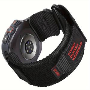 TEMU 삼성 갤럭시워치 Ultra 47mm용 조절형 나일론 브레이드 메탈버클 스트랩 (2025/2024) - 여성용, 아웃도어 스포츠, 데일리웨어, 슬림한 디자인, 모던한 wristband, 고품질 band, 가벼운 소재, smartwatch replament band, 안전 bule strap, 액티브라이프스타일, 피트니스 enthusiasts