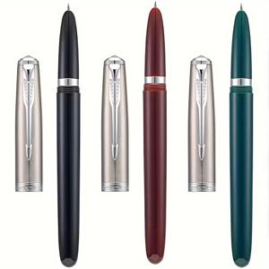 TEMU 3-Pack Jinhao 86 레진 만년필, 0.38mm 극세 펜촉, 인체공학적 디자인, 나사식 캡, 잉크 컨버터 포함 - 2.6mm 잉크 호환, 사무실 및 학교 사용 (잉크 미포함, 선물 상자 없음)