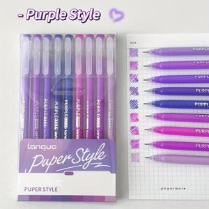 TEMU 모란디 레트로 컬러 팔레트 핸드라이팅 펜 9종 세트, 멀티컬러 및 낙서 펜, 쌓을 수 있는 컬러 잉크 리필, 중성 펜, 필기 도구,저널링 펜, 디자인,스타일리시 스테이셔너리,리필 가능한 펜,가시적 잉크 레벨,잉크 리필 펜,다색 펜,학생들,작가들