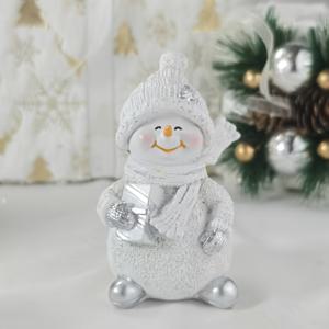 TEMU 1pc 클래식 수지 눈사람 장식, 축제 크리스마스 장식, 전원 불필요, 가정 및 주방 장식, 휴일 선물 아이디어