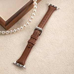 TEMU 1pc 인공 가죽 시계 밴드, for iWatch Ultra/SE/Series 9/8/7/6/5/4/3/2/1과 호환되는 가죽 교체 스트랩, 38mm 40mm 41mm 44mm 45mm 49mm 모델