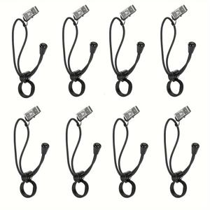 TEMU 16개 팩 사진 클립, 스트레칭 가능한 탄성 로프가 있는 금속 스프링 클램프, 사진 스튜디오, 미세 메쉬 원단 배경, 배경 지지대, 스테인리스 스틸