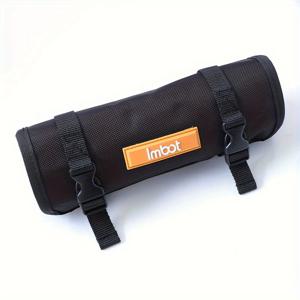 TEMU 휴대용 버튼 잠금 장치가 있는 강력한 나일론 공구 롤 가방 - 드릴 비트, 나사, 너트 & 볼트를 위한 튼튼한 정리함 - 가정 개선 및 프로젝트를 위한 컴팩트한 보관 파우치, 공구 가방, 세련된 디자인, 견고한 구조