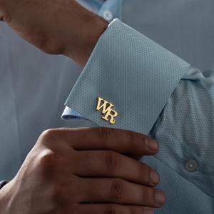 TEMU 스테인리스 스틸 업 앤 다운 레터 커프스링크, 일상복용 맞춤형 패션 남성 수트 커프스링크, 아버지/남편/여자친구를 위한 비즈니스 선물, 상의 포장 없음