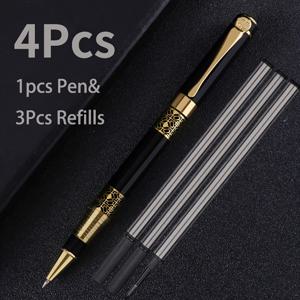 TEMU 고급 볼펜 1개 +3개 필통, 고품질 메탈 볼펜 우아함, 부드러운 필기를 위한 무거운 느낌, 학교, 사무실, 크리스마스, 아버지의 날, 어머니의 날, 생일, 선물