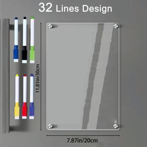 TEMU 자석 아크릴 주방 계획 보드 - 12
