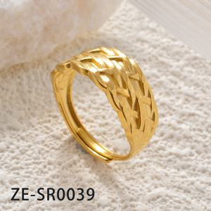 TEMU 1개 빈티지 우아한 스테인리스 스틸 조각 반지, 패셔너블한 일상 & 파티 액세서리, 사계절 주얼리