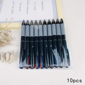 TEMU 10개 세트의 3색 볼펜, 빨강, 파랑, 검정 잉크가 포함된 하나, 측면 누르기식 리트랙터블 젤 펜 팁, 빠른 건조 및 쉬운 필기, 학생 및 사무실용